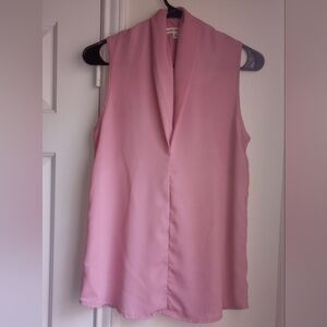 Zenana Outfitters Pink Sleeveless Blouse Size S